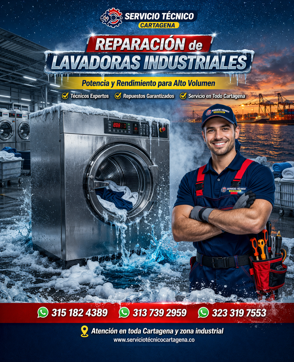 Servicio Técnico Lavadoras Industriales